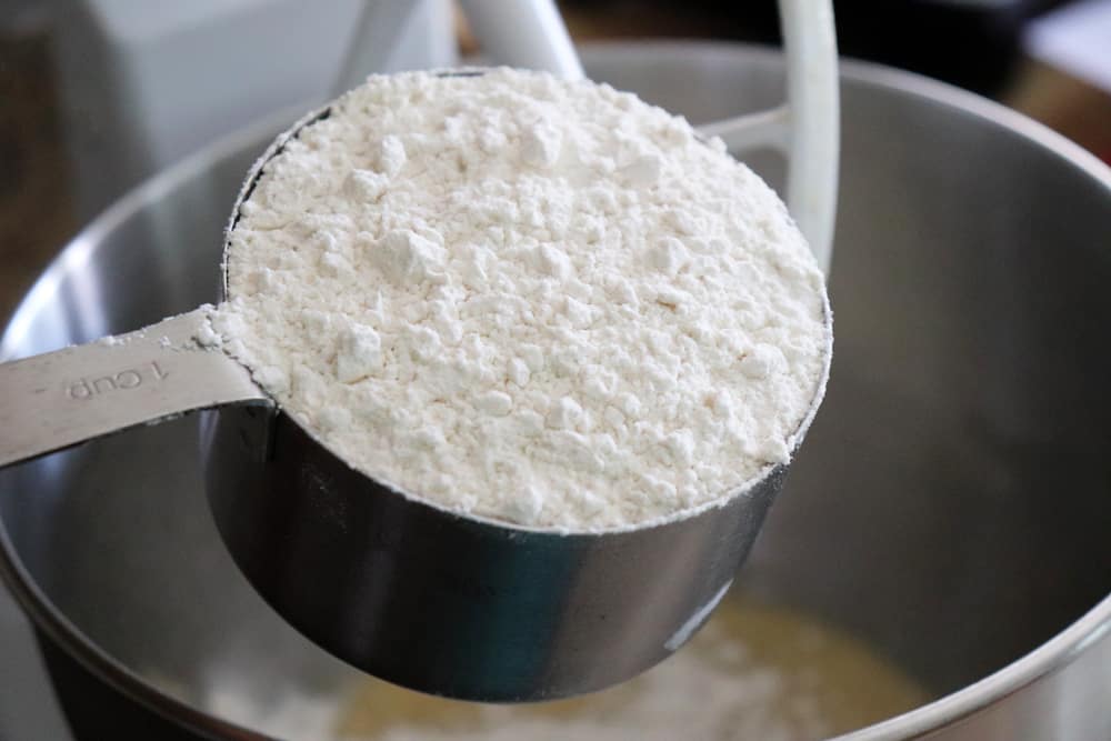 Flour for Homemade 4th of July Dog Treat Recipe